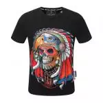 manches courtes t-shirt philipp plein prix bas indian tete de mort